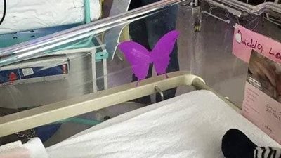 If you see a purple butterfly sticker near a newborn, you need to know what it means