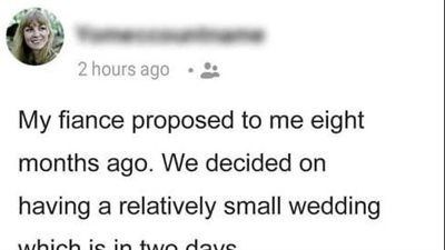 Man Wants Fiancée’s Hymen Checked By His Dad in Front of Family So They Know She’s Still ‘Pure’