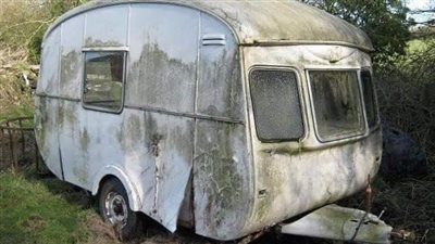 Inside his grandparents’ sealed garage, he discovered a 63-year-old caravan