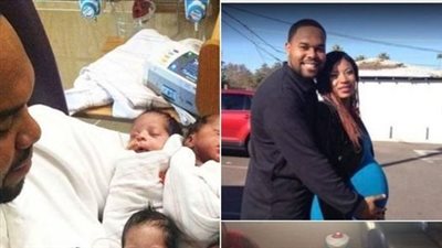 Husband kisses wife’s head before birth and murmurs five words – one hour later, he’s a single father to quadruplets.