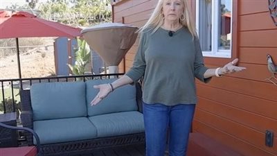 Woman in her 60s shows how she gets by living in a tiny home without a mortgage
