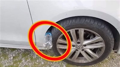 If You See A Plastic Bottle On Your Tire, Be Warned