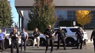 The Police Line Up to Do a Dance Routine, But It’s The Police Dog That Steals The Show