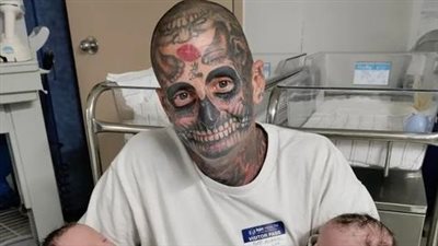 Heavily tattooed dad faces backlash as people think he is a horrible father – then his wife reveals the truth