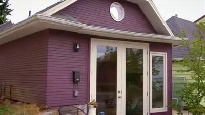 The family converts the garage into a beautiful tiny home for Grandma so she can live close by