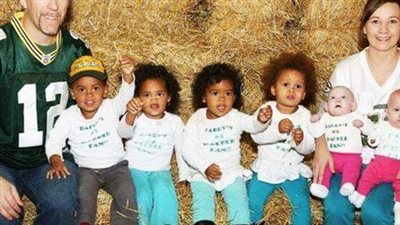 Couple has 3 sets of twins in 5 years after being told they can’t have kids, they all share the same birthday