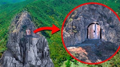 Drone Pilot Spots Mysterious Door In Mountain