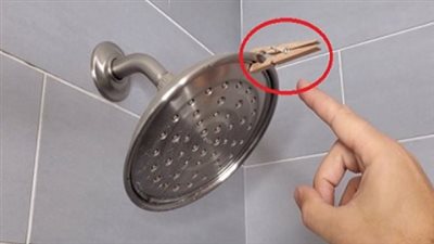 Why hang a clothespin over the shower: Once you know it, you always will