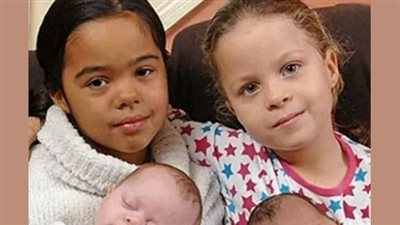 A family gifted with rare black & white twins receive the same blessing 7 years later