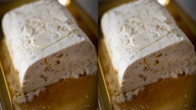 Easy frozen nougat for Christmas