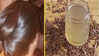 Flax seed gel for hair health and growth with pictures